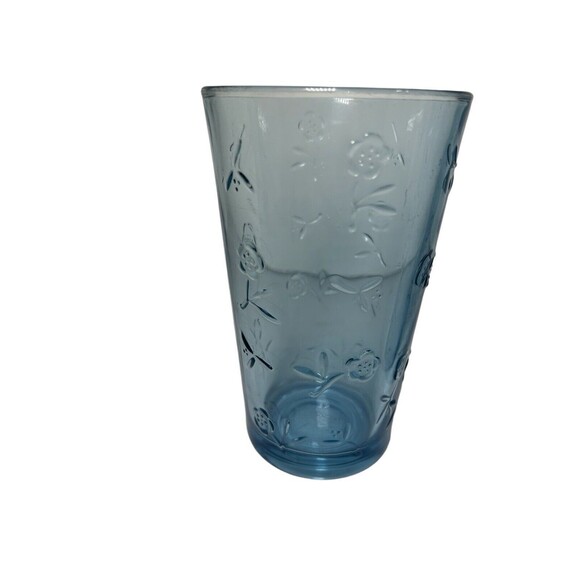 Set of (2) Anchor Hocking SAVANNAH Blue 18 oz Iced Tea Cooler Glasses 5 7/8" - Picture 2 of 16